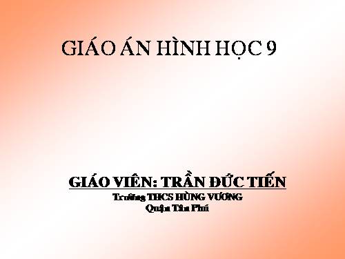 Chương I. §1. Một số hệ thức về cạnh và đường cao trong tam giác vuông