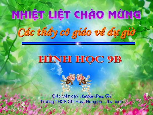 Chương II. §3. Liên hệ giữa dây và khoảng cách từ tâm đến dây