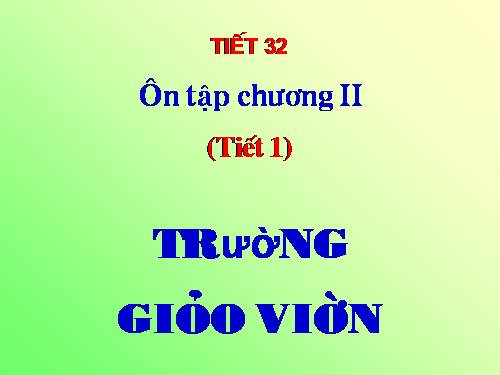 Ôn tập học kì I