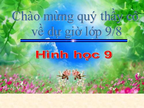 Chương II. §3. Liên hệ giữa dây và khoảng cách từ tâm đến dây