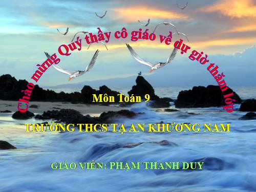 Chương II. §2. Đường kính và dây của đường tròn