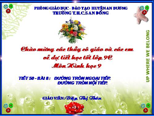 Chương III. §8. Đường tròn ngoại tiếp. Đường tròn nội tiếp