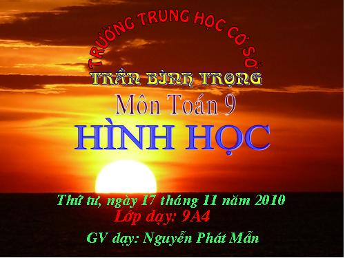 Chương II. §4. Vị trí tương đối của đường thẳng và đường tròn