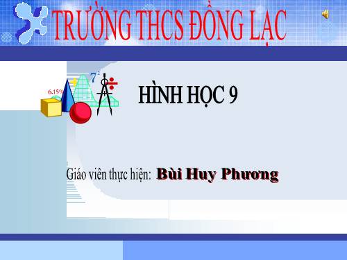 Chương II. §2. Đường kính và dây của đường tròn