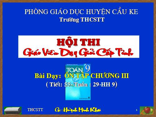 Ôn tập Chương III. Góc với đường tròn