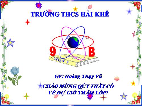 Chương II. §4. Vị trí tương đối của đường thẳng và đường tròn