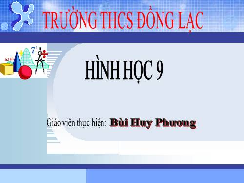 Chương II. §1. Sự xác định đường tròn. Tính chất đối xứng của đường tròn