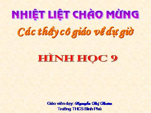 Chương II. §3. Liên hệ giữa dây và khoảng cách từ tâm đến dây