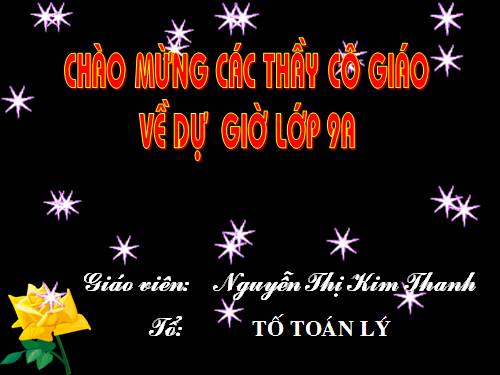 Chương II. §3. Liên hệ giữa dây và khoảng cách từ tâm đến dây