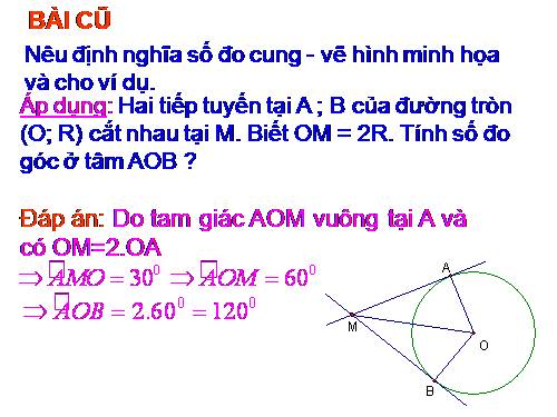 Chương III. §2. Liên hệ giữa cung và dây