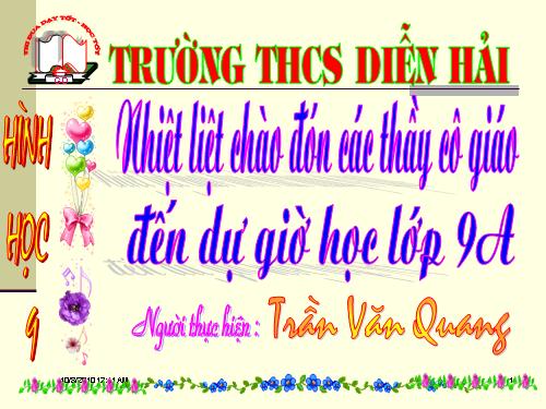 Chương I. §4. Một số hệ thức về cạnh và góc trong tam giác vuông