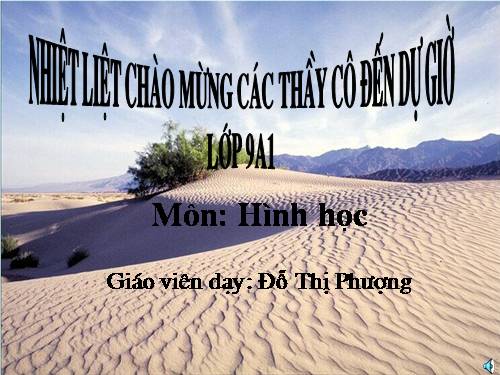 Chương II. §5. Dấu hiệu nhận biết tiếp tuyến của đường tròn
