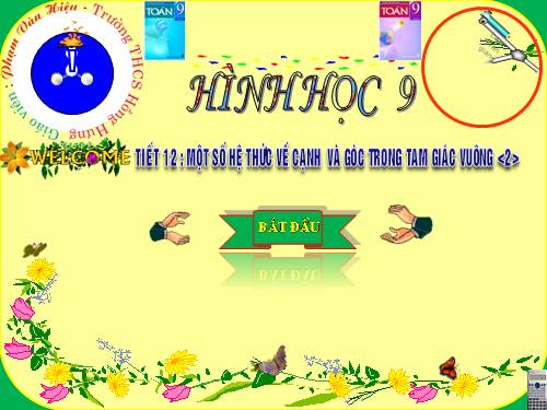 Chương I. §4. Một số hệ thức về cạnh và góc trong tam giác vuông