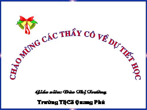 Chương III. §1. Góc ở tâm. Số đo cung