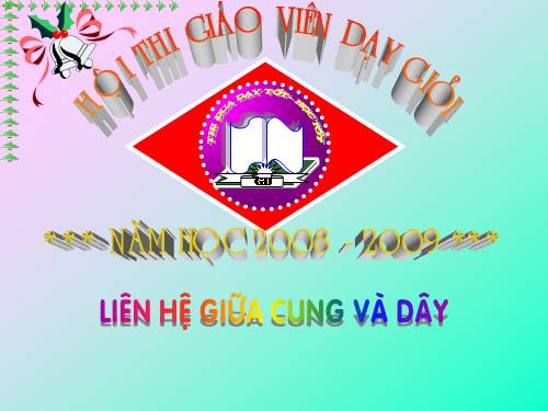 Chương III. §2. Liên hệ giữa cung và dây