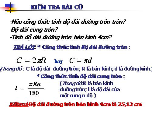 Chương III. §10. Diện tích hình tròn, hình quạt tròn