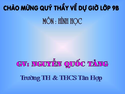 Chương IV. §3. Hình cầu - Diện tích mặt cầu và thể tích hình cầu