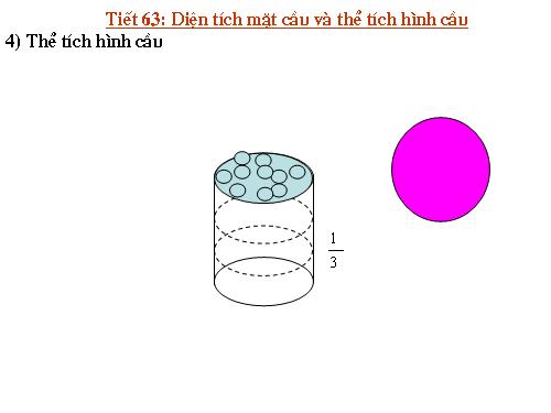 Chương IV. §3. Hình cầu - Diện tích mặt cầu và thể tích hình cầu