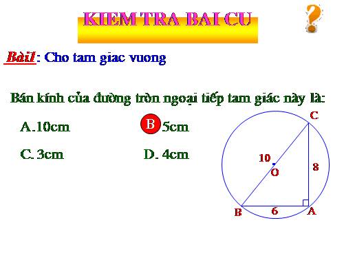 Chương II. §2. Đường kính và dây của đường tròn