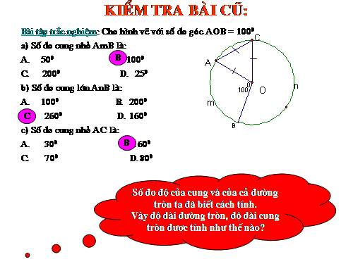 Chương III. §9. Độ dài đường tròn, cung tròn