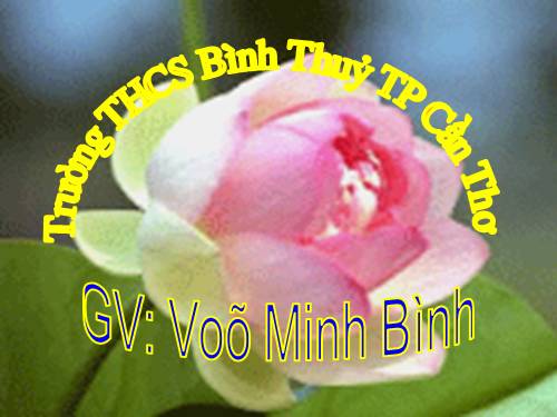 Chương IV. §1. Hình trụ - Diện tích xung quanh và thể tích của hình trụ