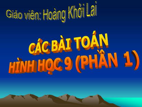 Các bài Luyện tập