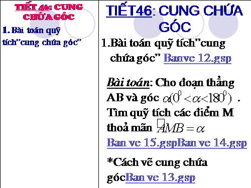 Chương III. §6. Cung chứa góc