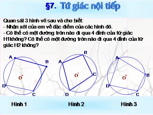 Chương III. §7. Tứ giác nội tiếp