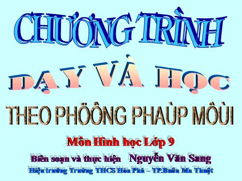 Chương III. §2. Liên hệ giữa cung và dây