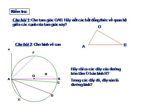 Chương II. §2. Đường kính và dây của đường tròn