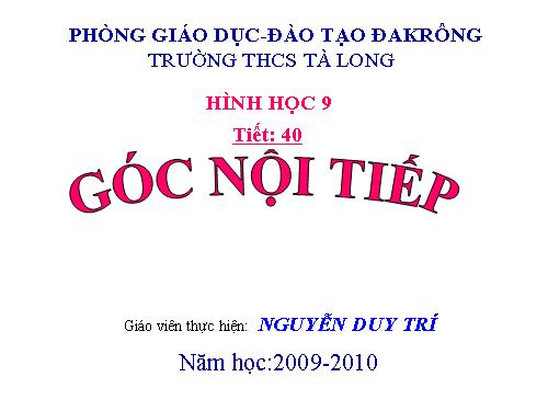 Chương III. §3. Góc nội tiếp