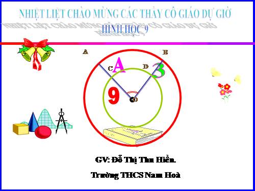 Chương III. §1. Góc ở tâm. Số đo cung