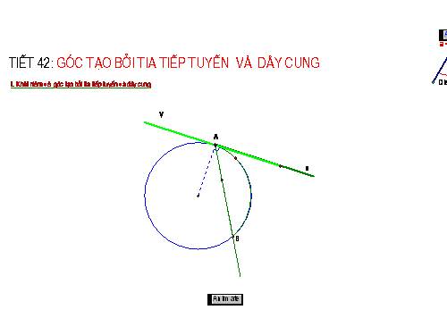 Chương III. §4. Góc tạo bởi tia tiếp tuyến và dây cung