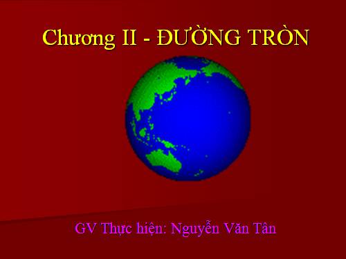 Chương II. §1. Sự xác định đường tròn. Tính chất đối xứng của đường tròn