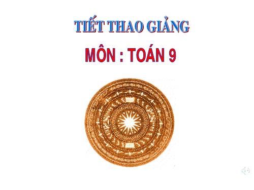 Chương II. §1. Sự xác định đường tròn. Tính chất đối xứng của đường tròn