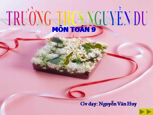 Chương II. §7-8. Vị trí tương đối của hai đường tròn