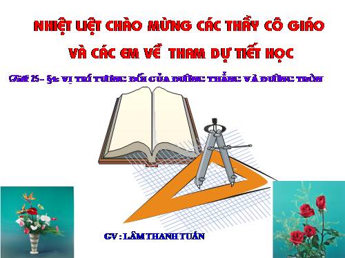 Chương II. §4. Vị trí tương đối của đường thẳng và đường tròn