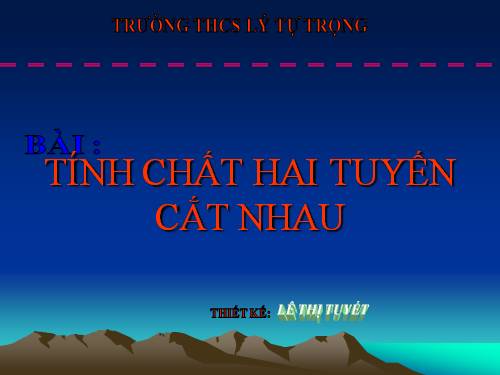 Chương II. §6. Tính chất của hai tiếp tuyến cắt nhau