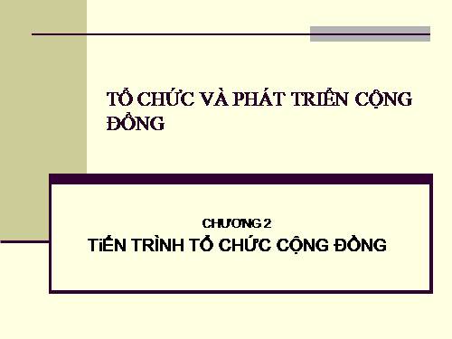 Lý thuyết phát triển cộng đồng