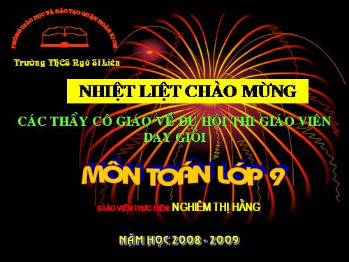 Chương II. §5. Dấu hiệu nhận biết tiếp tuyến của đường tròn