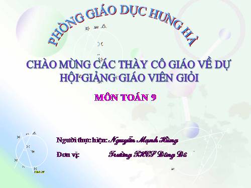 Chương III. §5. Góc có đỉnh ở bên trong đường tròn. Góc có đỉnh ở bên ngoài đường tròn