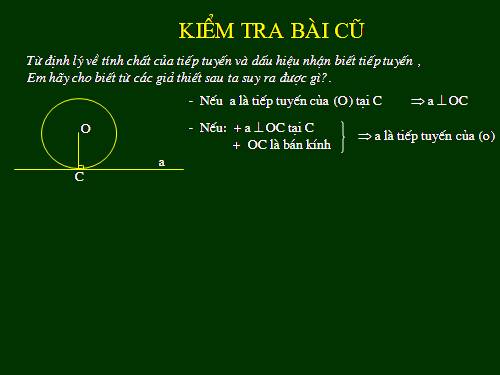 Chương II. §6. Tính chất của hai tiếp tuyến cắt nhau