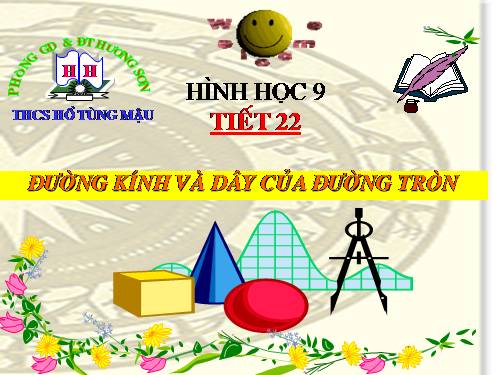 Chương II. §2. Đường kính và dây của đường tròn