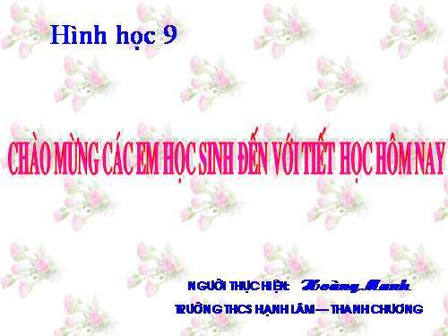 Chương II. §2. Đường kính và dây của đường tròn