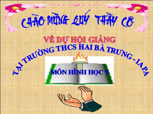 Chương II. §1. Sự xác định đường tròn. Tính chất đối xứng của đường tròn