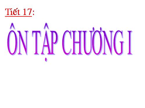 Ôn tập Chương I. Hệ thức lượng trong tam giác vuông