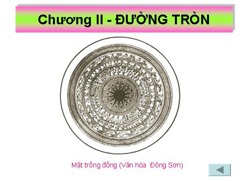 Chương II. §1. Sự xác định đường tròn. Tính chất đối xứng của đường tròn