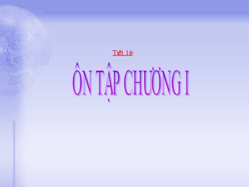 Ôn tập Chương I. Hệ thức lượng trong tam giác vuông