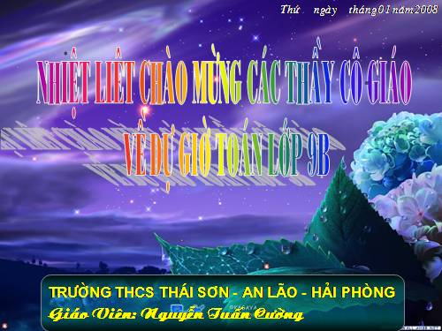 Chương III. §2. Liên hệ giữa cung và dây