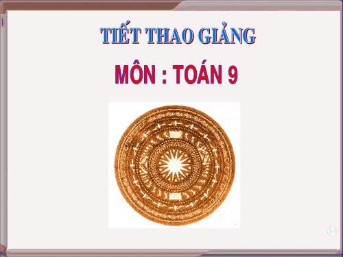 Chương II. §1. Sự xác định đường tròn. Tính chất đối xứng của đường tròn